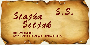 Stajka Šiljak vizit kartica